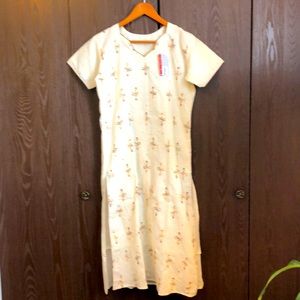 SINDUR NWT DECADES OF DRESS RELATIONSHIP CREAM & RUST ORANGE GOLD & SEQUINS #037